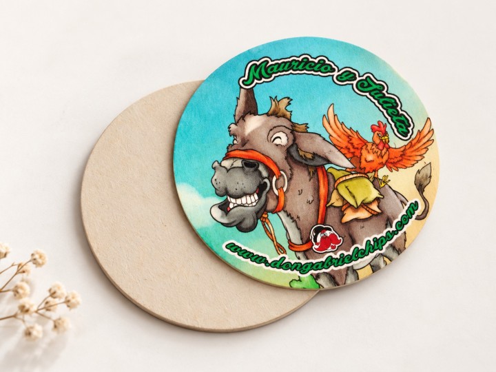 Posavasos clásicos de cartón especial - Circulares 80 mm