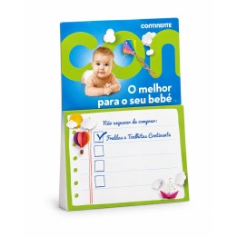 Bloc de notas Magnético con bloc blanco 75 x 150 mm