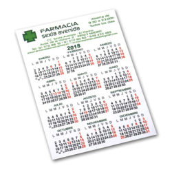 Calendario Magnetico 80x100mm